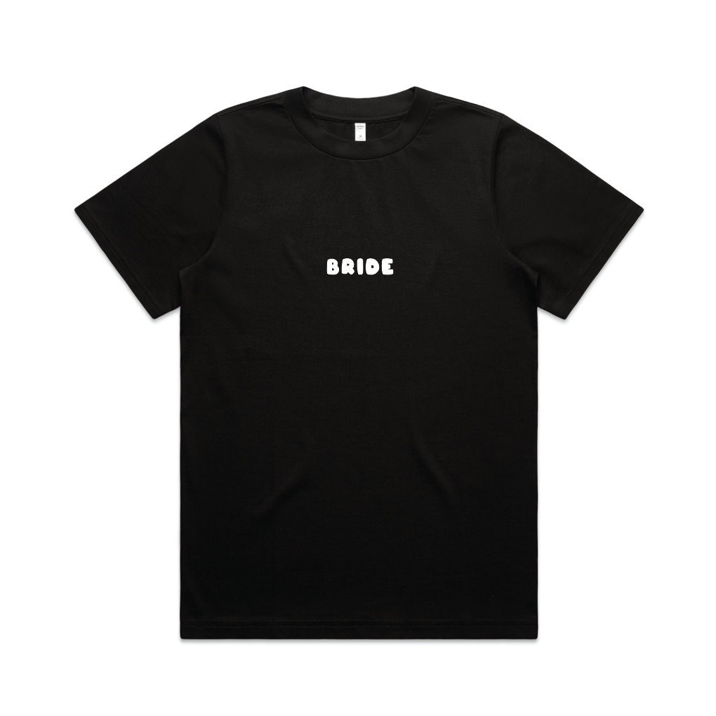 Here Comes The Bride Tee | White on Black