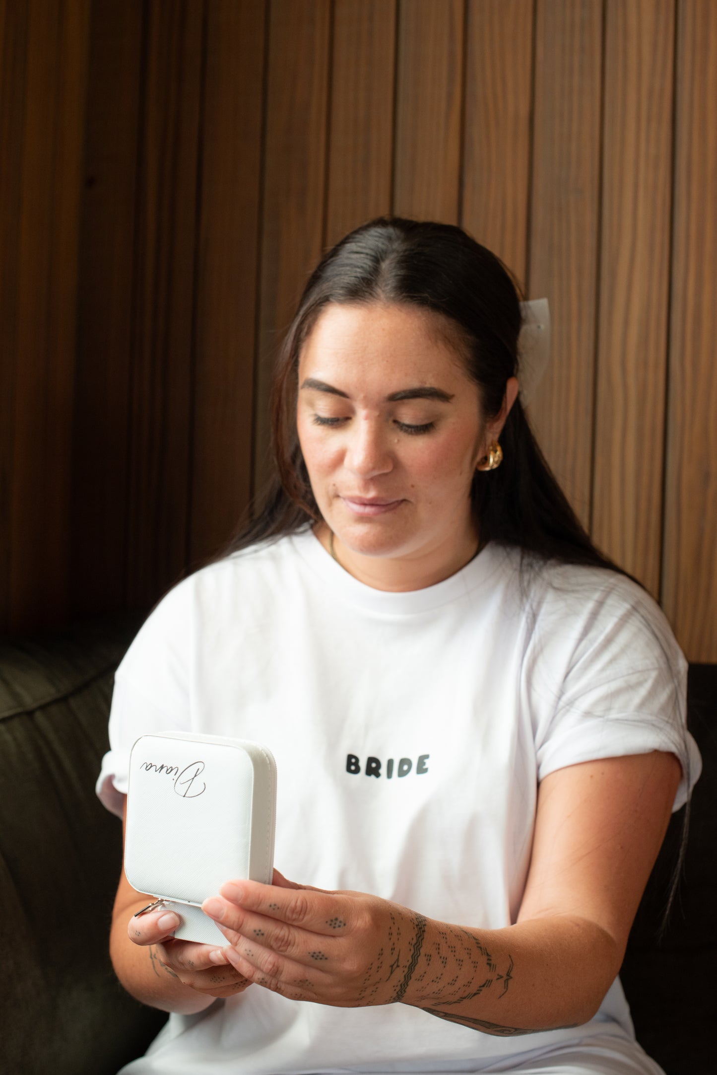 Here Comes The Bride Tee | Black on White