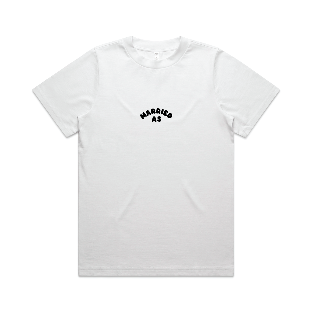 Til Death Do Us Part Tee | Black on White