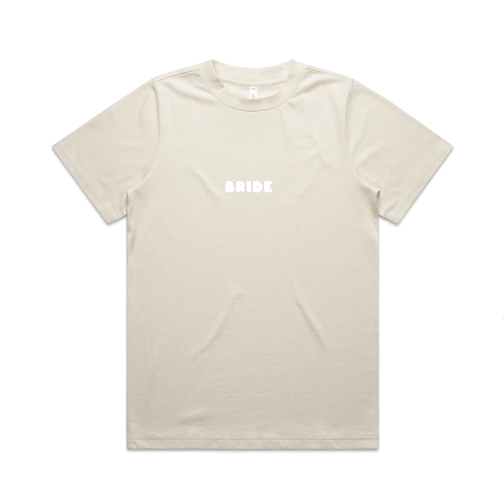 Here Comes The Party Tee | White on Ecru