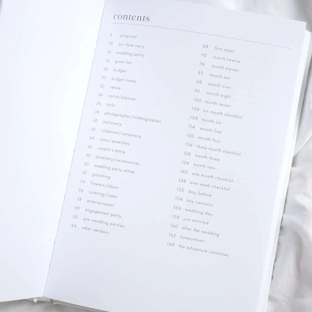 Wedding Planner Book | little white book