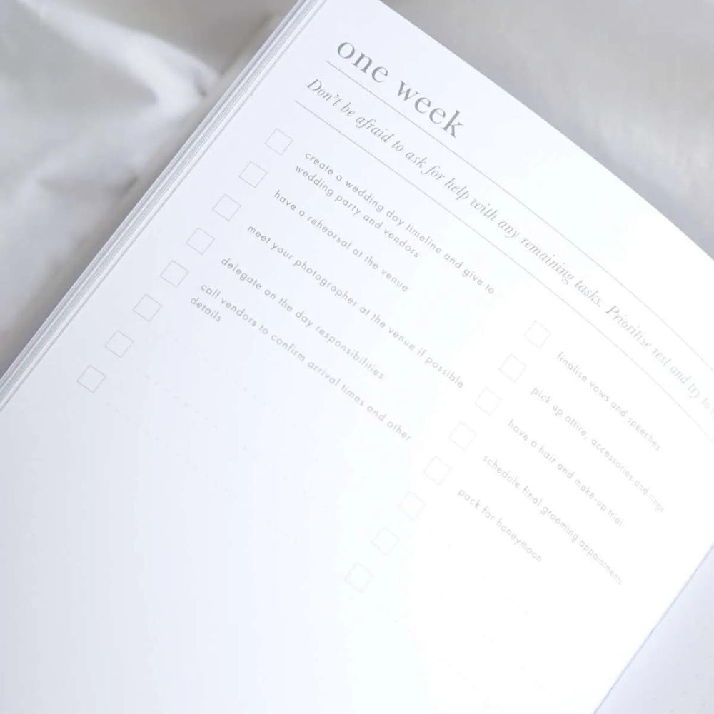 Wedding Planner Book | little white book