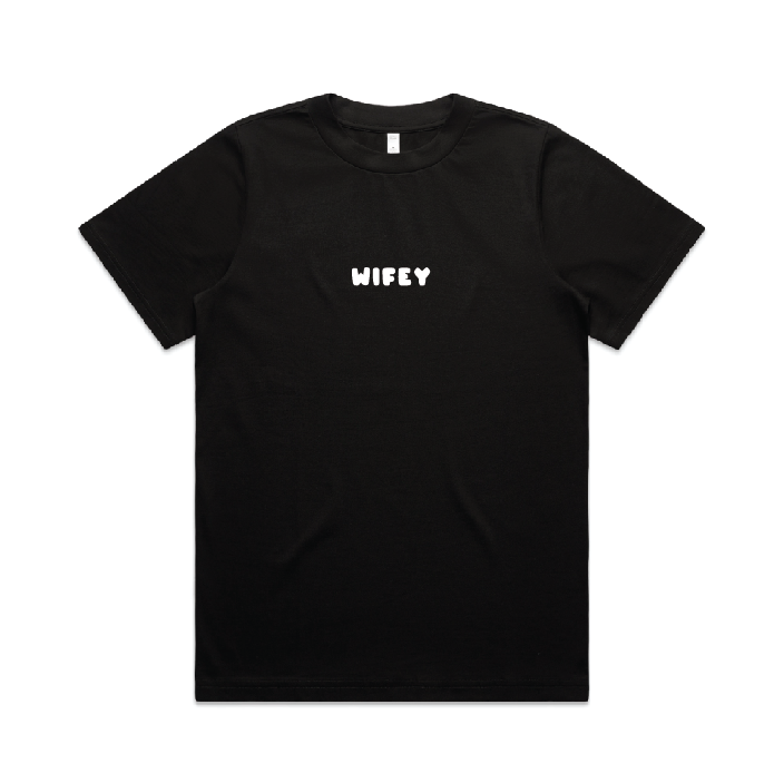 Wifey Tee | White on Black